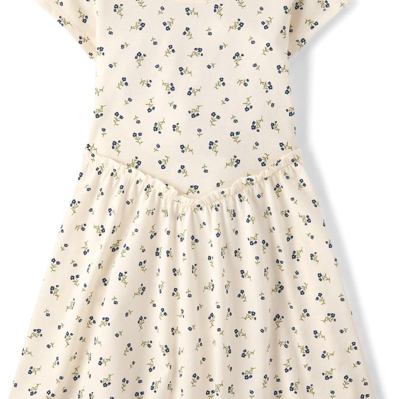 Girls' Plaid Stretch Dress