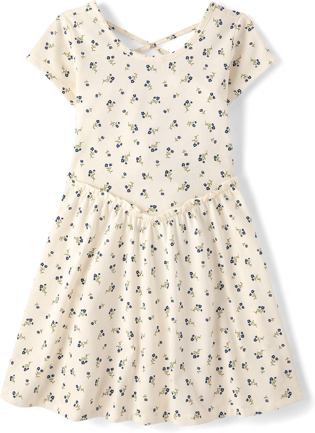 Girls' Plaid Stretch Dress