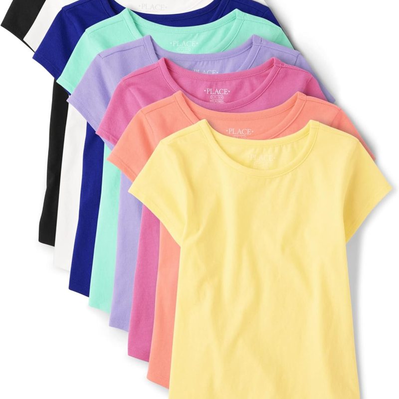 Girls Short Sleeve High Low Tee