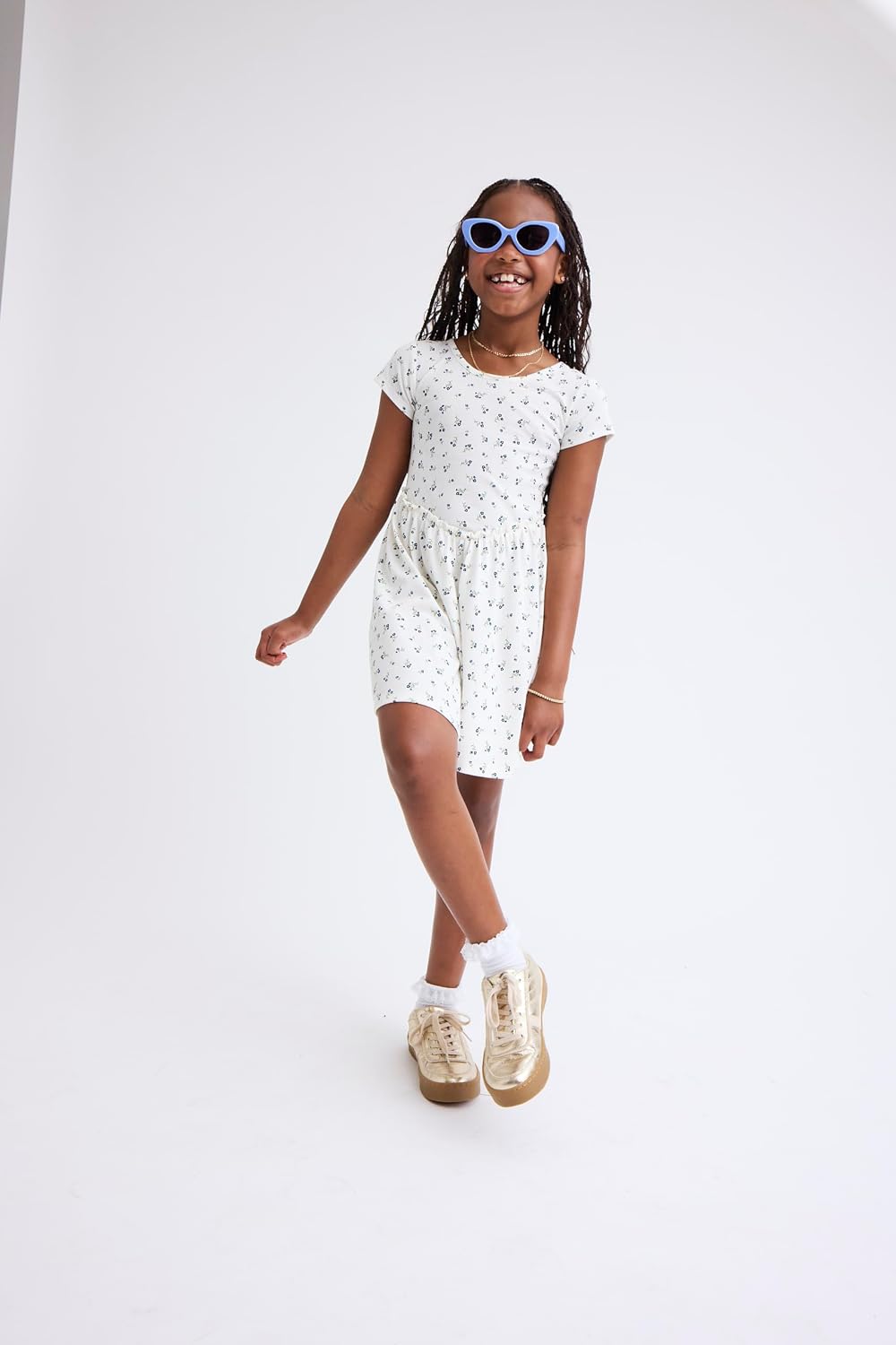 Girls' Plaid Stretch Dress - Image 2