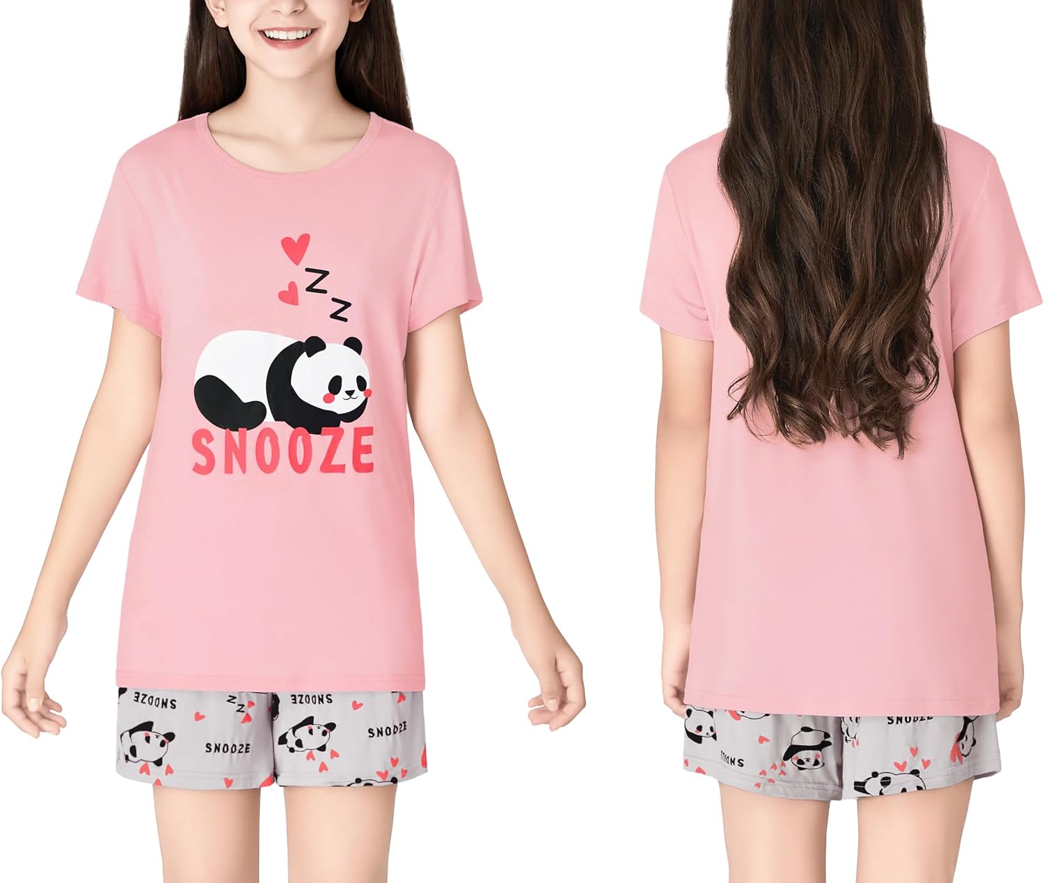 Girls' Printed Modal Pyjama Set - Image 2