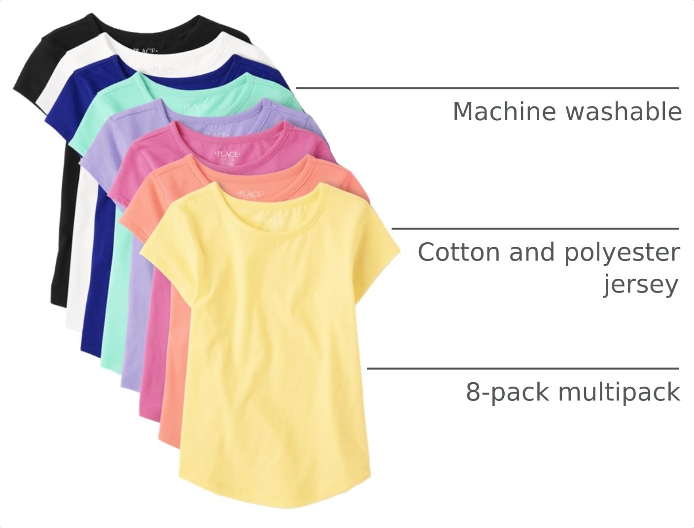 Girls Short Sleeve High Low Tee - Image 4