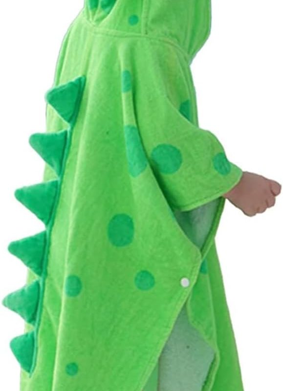 Crocodile Hooded Cotton Poncho Towel