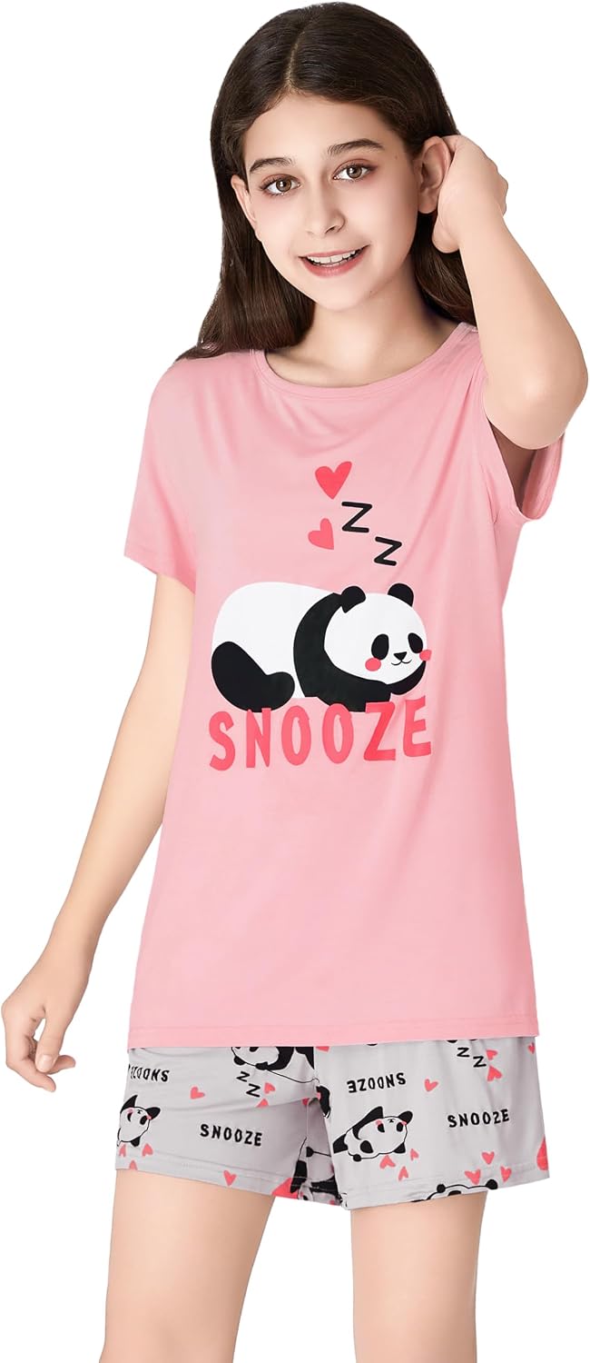 Girls' Printed Modal Pyjama Set - Image 3