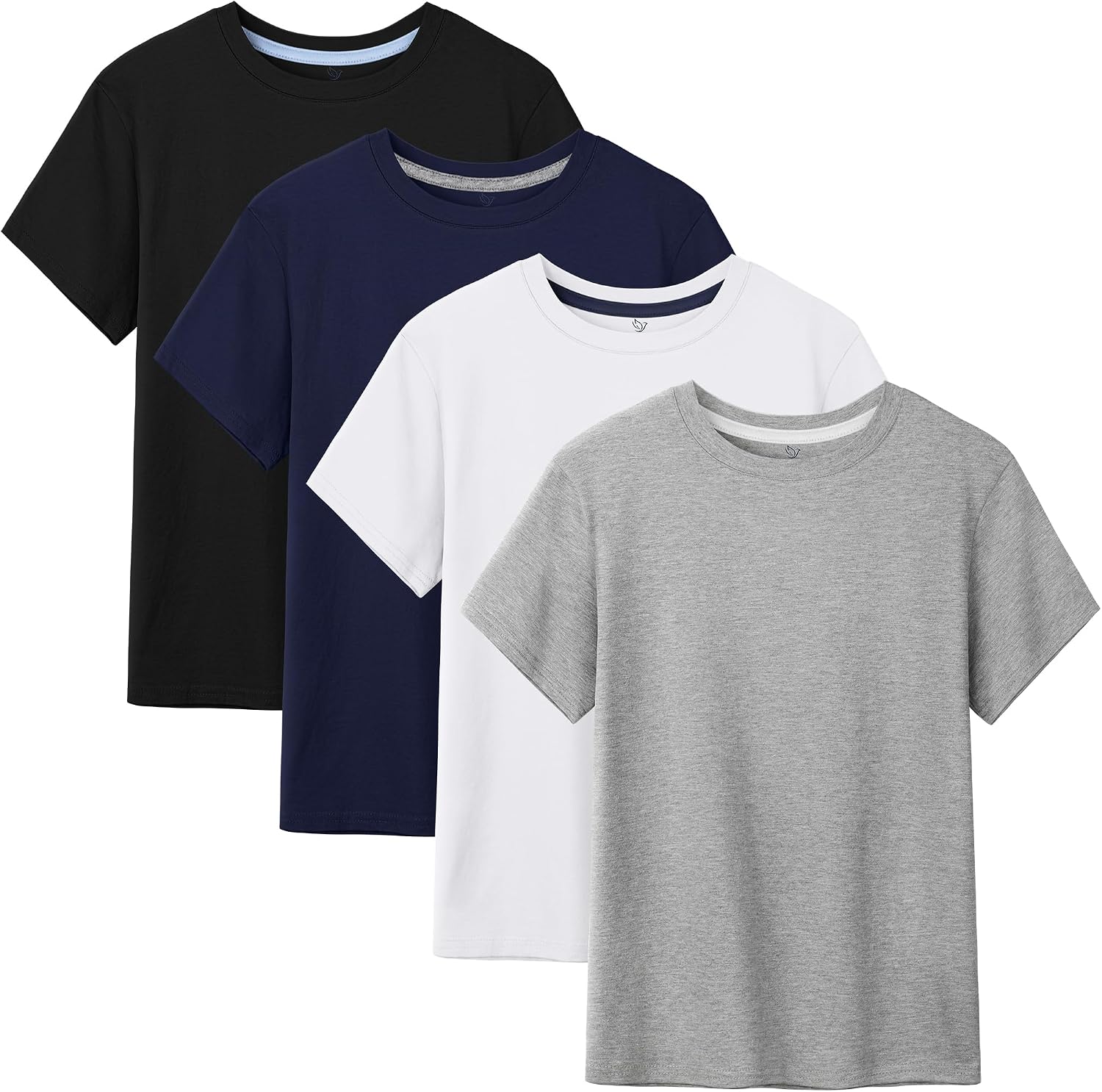 Cotton Short Sleeve T-Shirts, 4 Pack