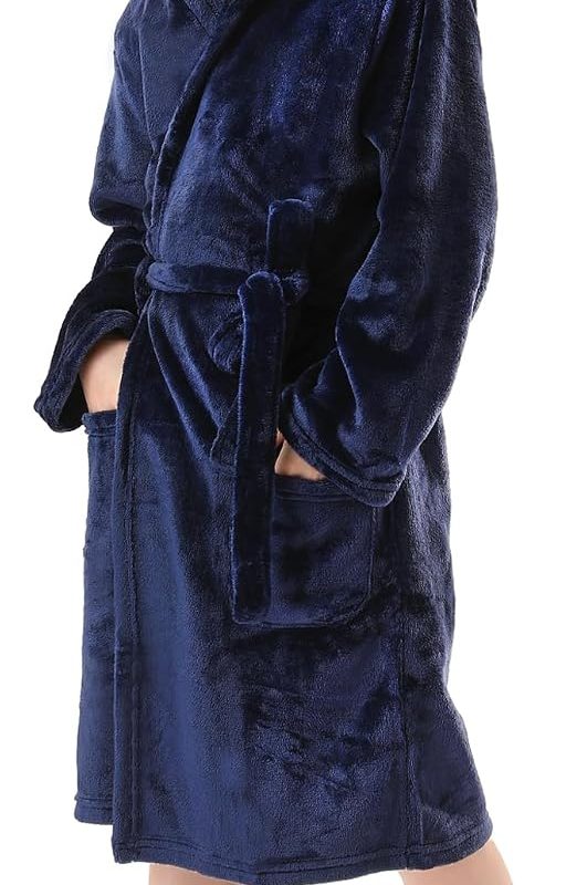 Boys Hooded Fleece Robe