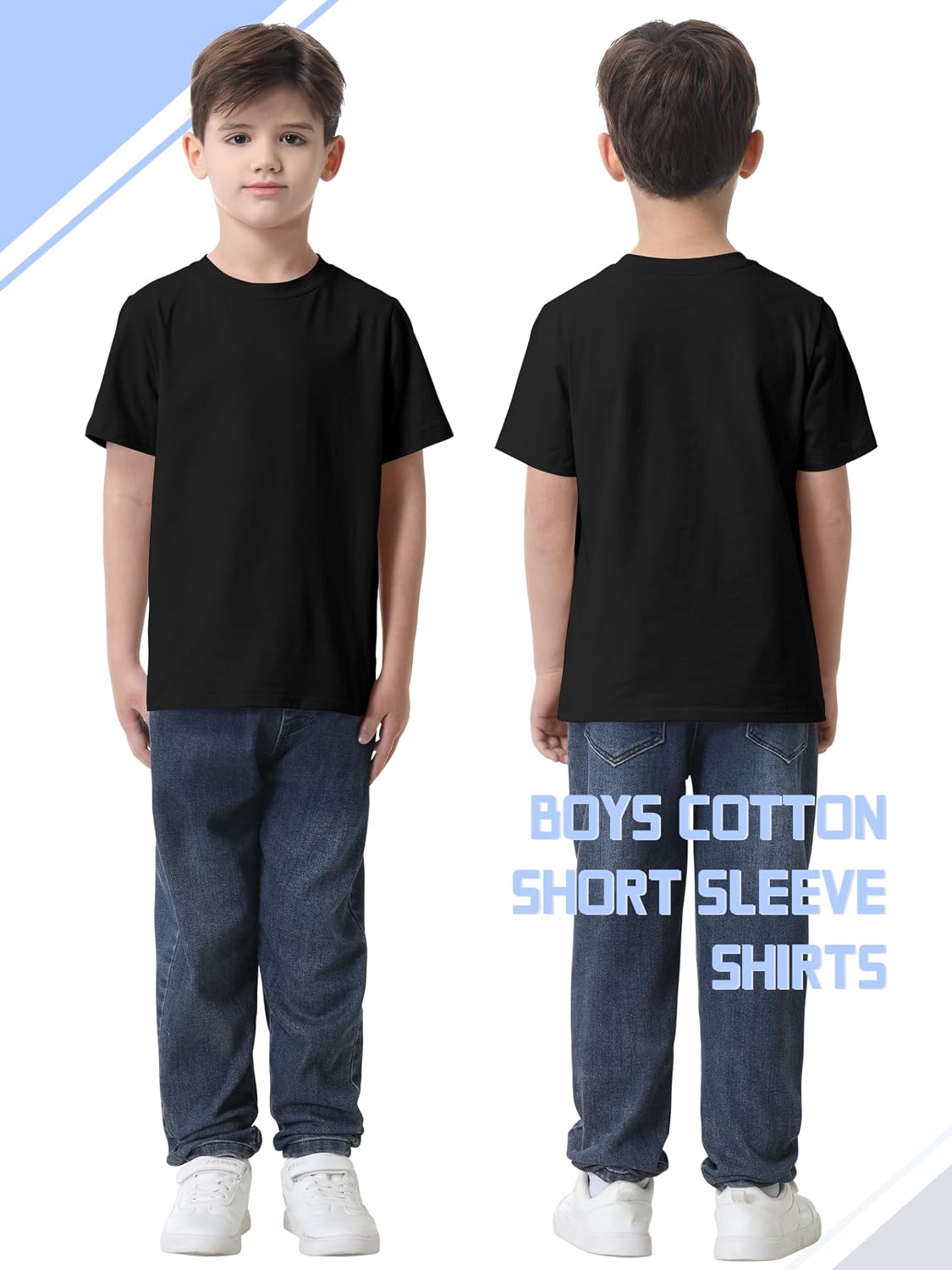 Cotton Short Sleeve T-Shirts, 4 Pack - Image 4