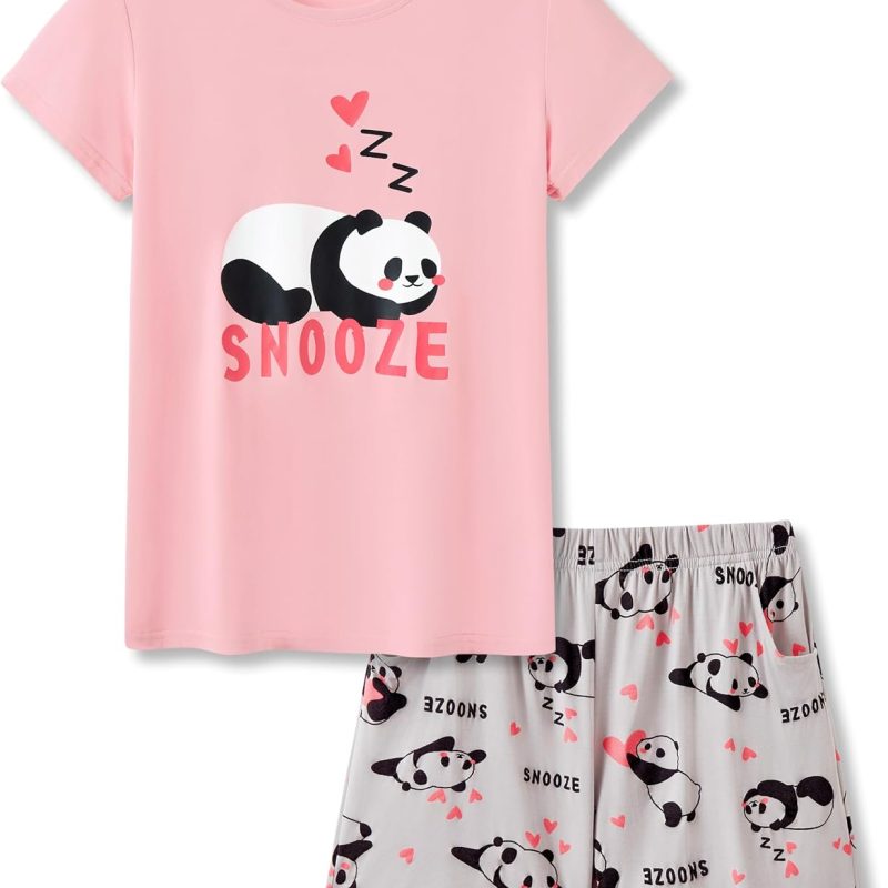 Girls' Printed Modal Pyjama Set
